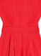 Barb Red Tie-Waist Tea Dress