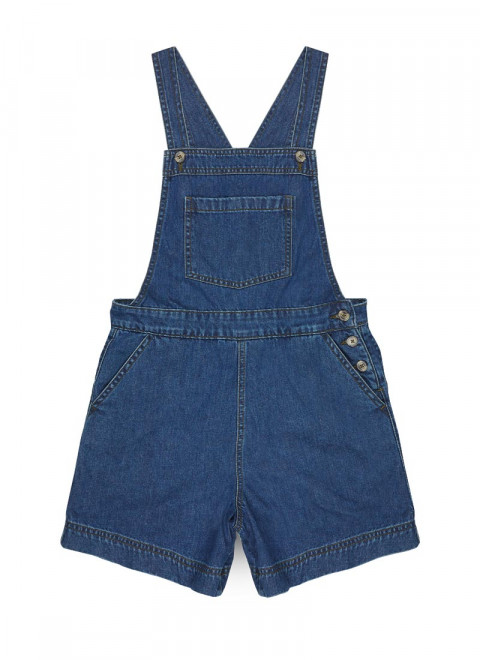 Baxter Denim Short Dungarees Product Front
