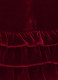 Bellisima Velvet Ruffle Mini Dress - Scarlet