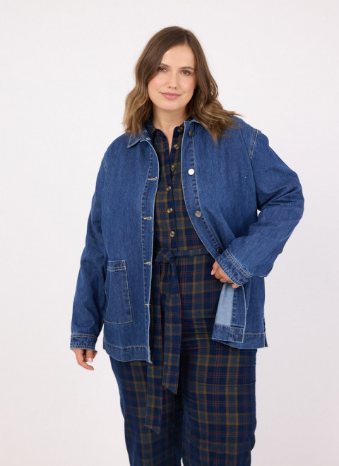Kurt Button-Down Mid Wash Denim Jacket