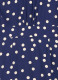 Manon Polka Dot Print Button-Through Tea Dress - Navy