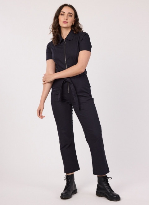 Mork Short Sleeve Boilersuit - Black