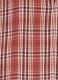 Priya Red Check Print Puff Sleeve Midi Dress
