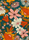 Spencer Retro Floral Print Jersey Shirt Dress